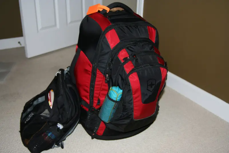 backpack for round the world trip