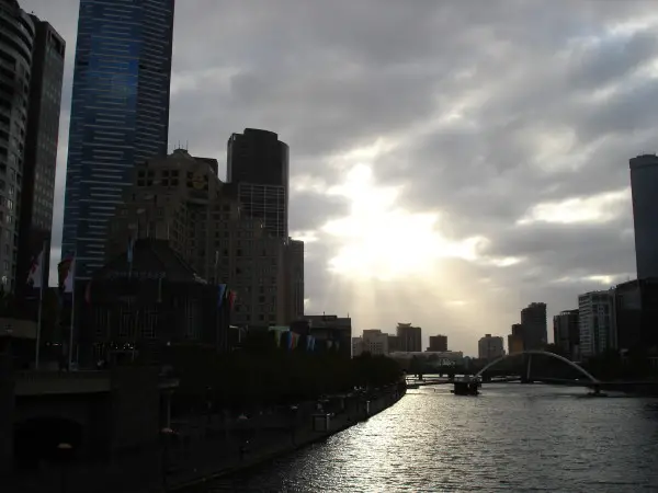 Sunset on the Yarra River