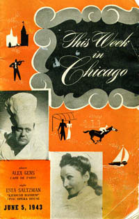 Playbill from Chicago