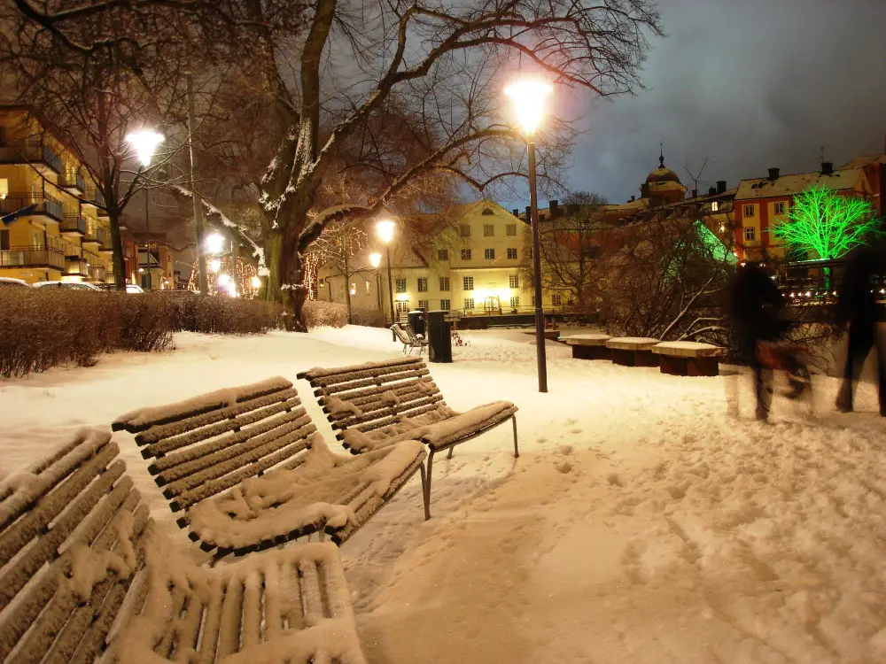 Uppsala at night