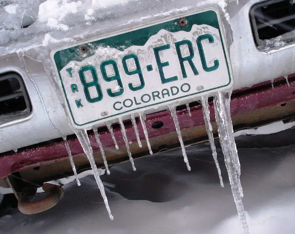 Colorado License Plate