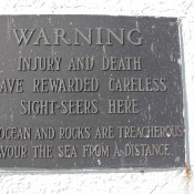Peggys Cove Warning