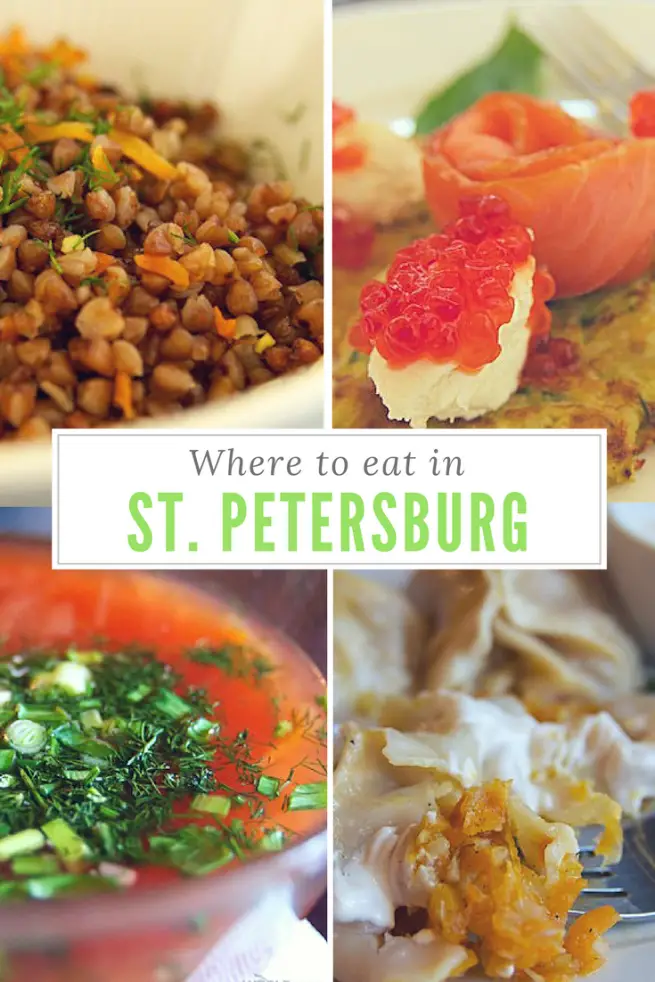 Where to EAT IN St. Petersburg