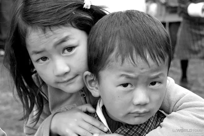 Brother and Sister Bhutan