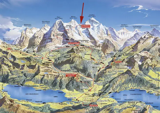 jungfrau region map