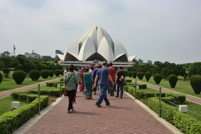 The Lotus Temple in northwest India