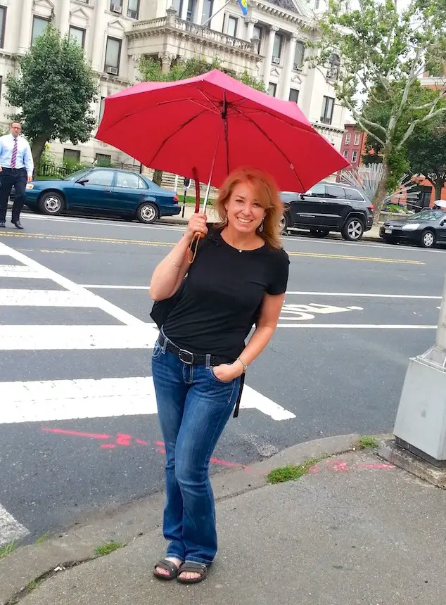 Girl with a Red Umbrella