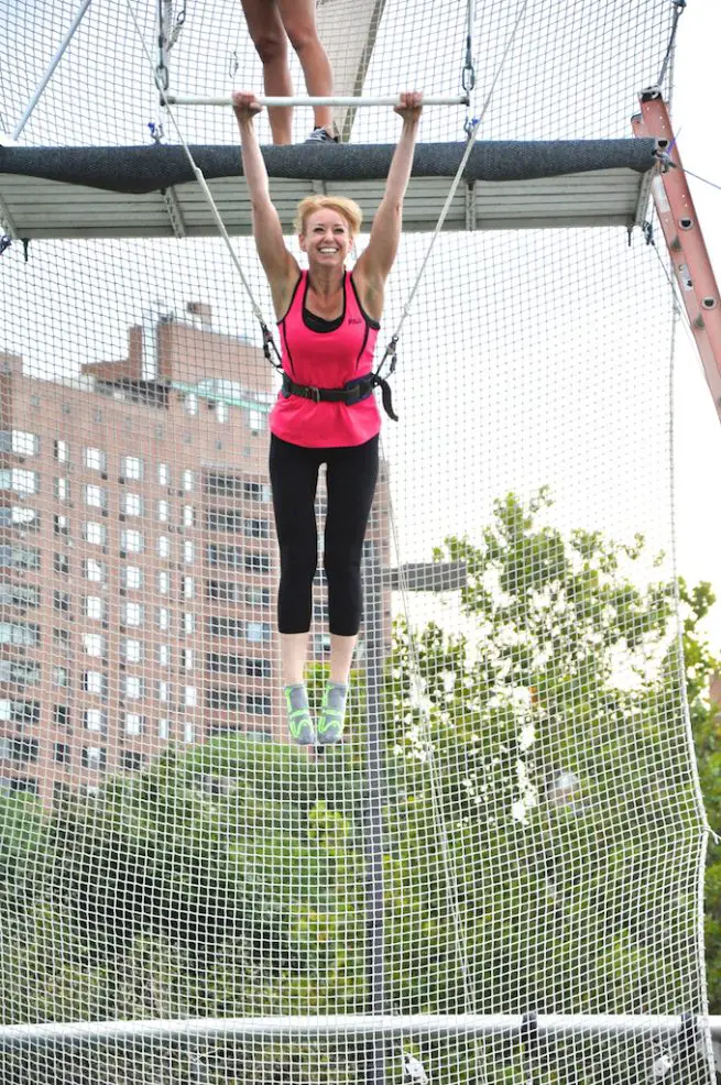 Lisa Lubin on Trapeze
