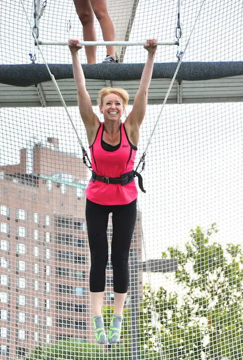 Lisa Lubin on Trapeze