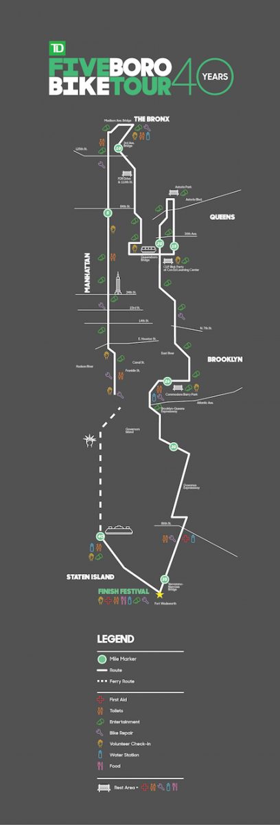2023 five boro bike tour