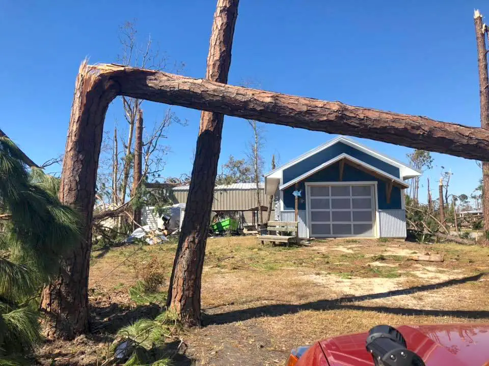 Our house after Hurricane Michael