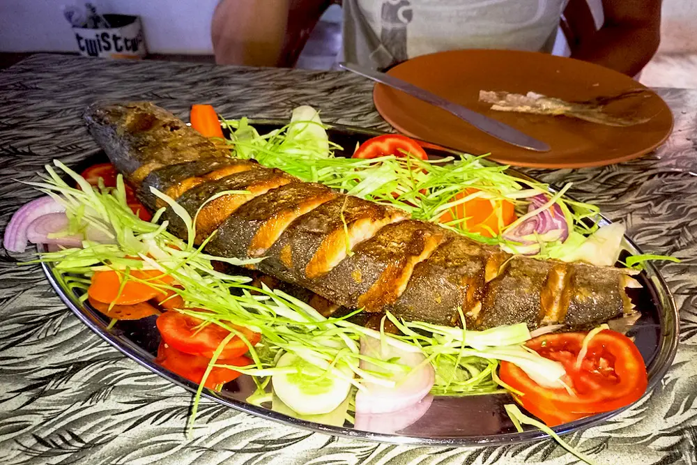 Grilled fish in Goa