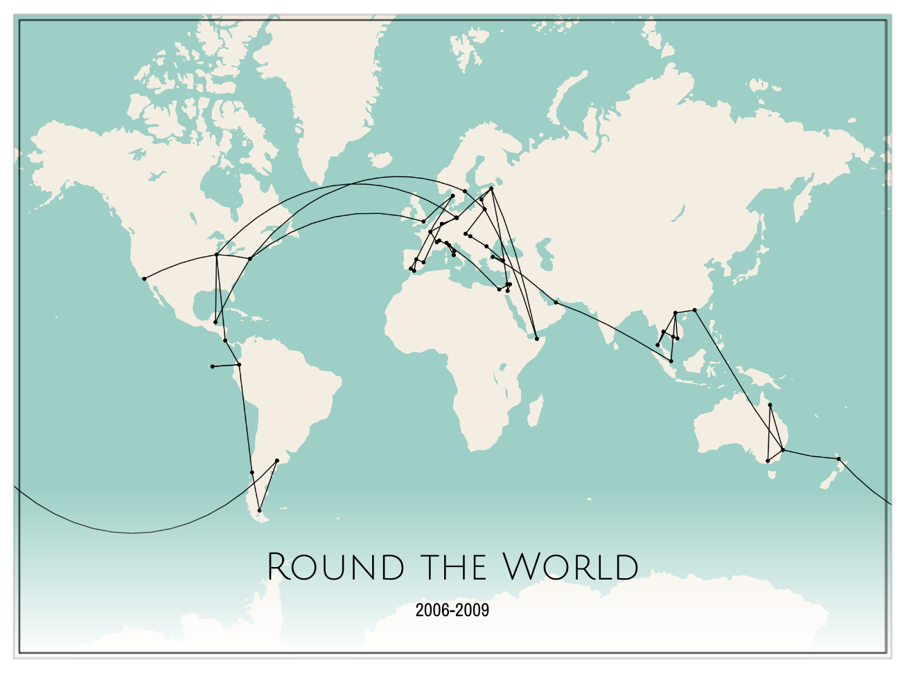 Round World Map